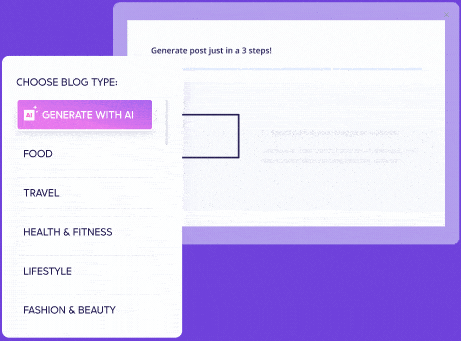 Un GIF de contenido para un sitio web creado por IA