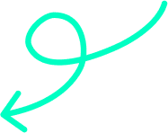 Flecha curva verde