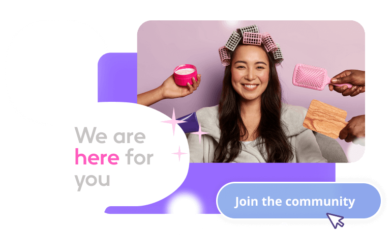 image with call to action join the community