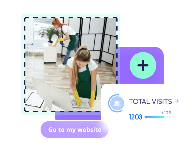 Una captura de pantalla del creador de sitios web Hocoos AI que muestra la función de análisis de ventas totales.